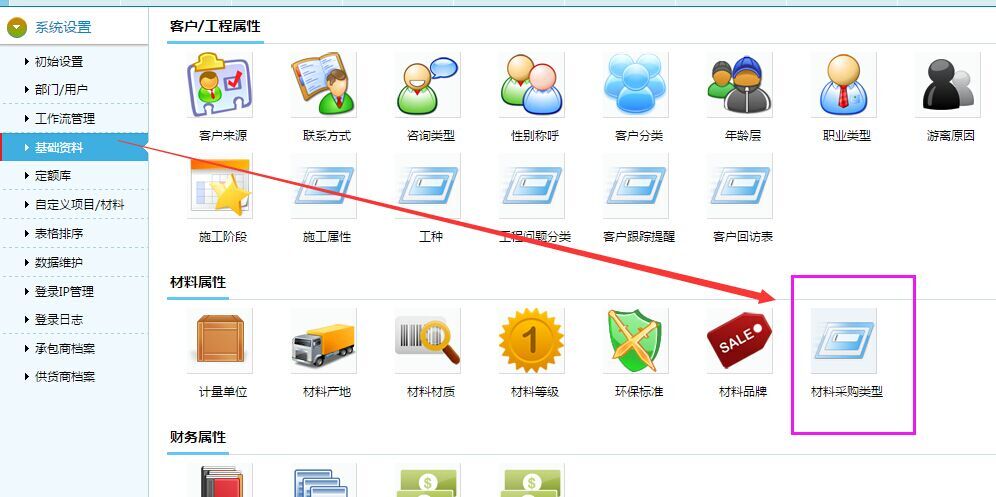 裝飾材料采購類型維護(hù)